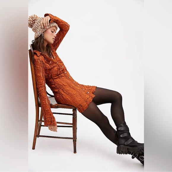 NWT Free People Shayla Lace Mini Dress - M - Picture 4 of 6